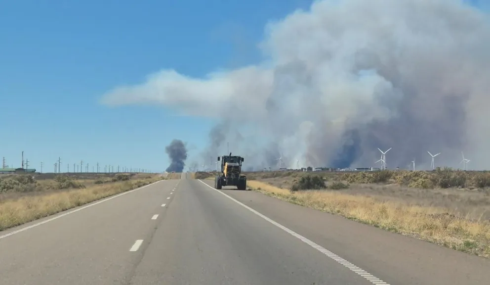 Vialidad Nacional rehabilitó el tránsito en el tramo Trelew - Puerto Madryn