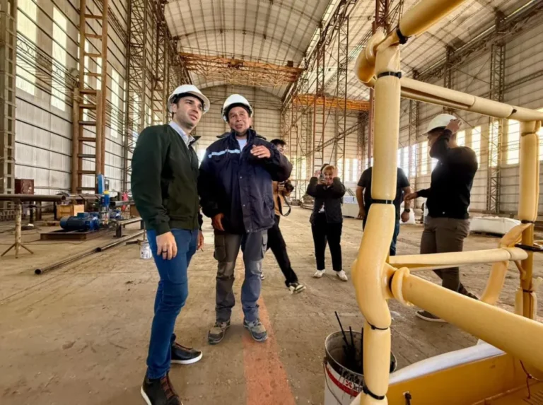 Astillero de Comodoro Rivadavia: Torres destacó los avances en la obra que fortalece la competitividad regional