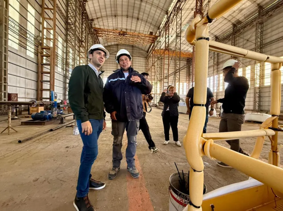 Astillero de Comodoro Rivadavia: Torres destacó los avances en la obra que fortalece la competitividad regional