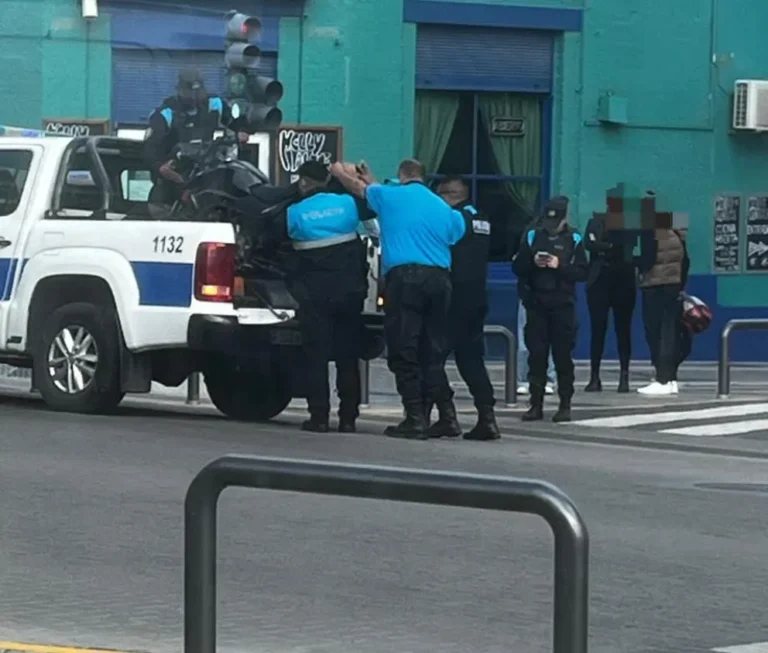 Policía secuestró una motocicleta en pleno Centro