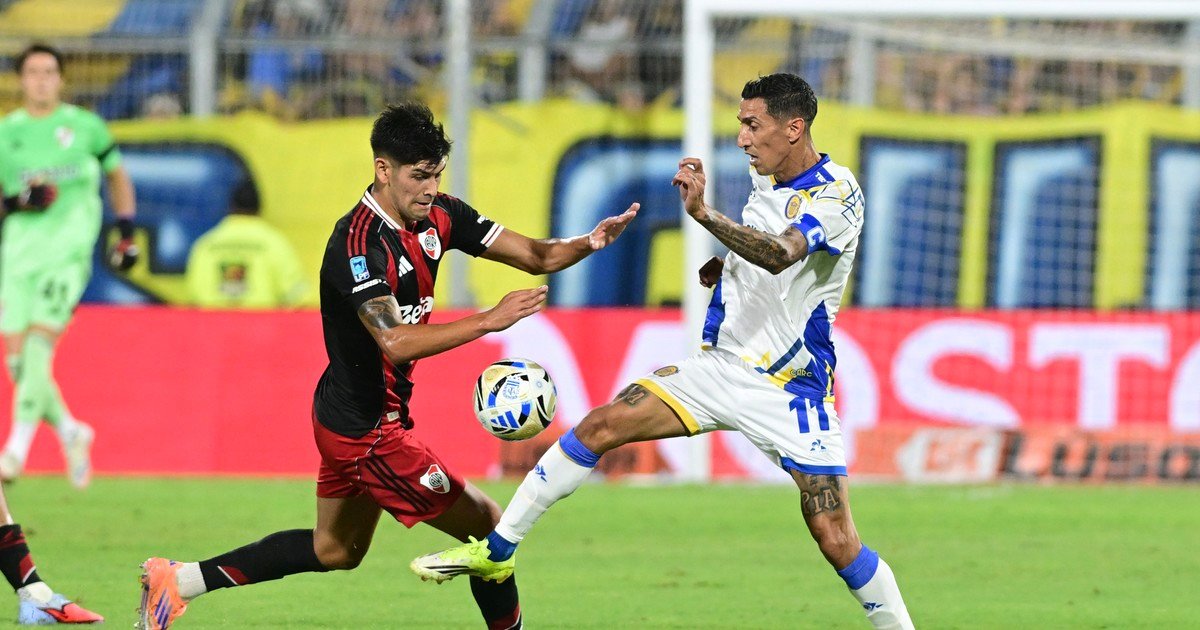 Con un Di María en modo campeón del mundo, River y Rosario Central jugaron un partido intenso al que sólo le faltaron los goles