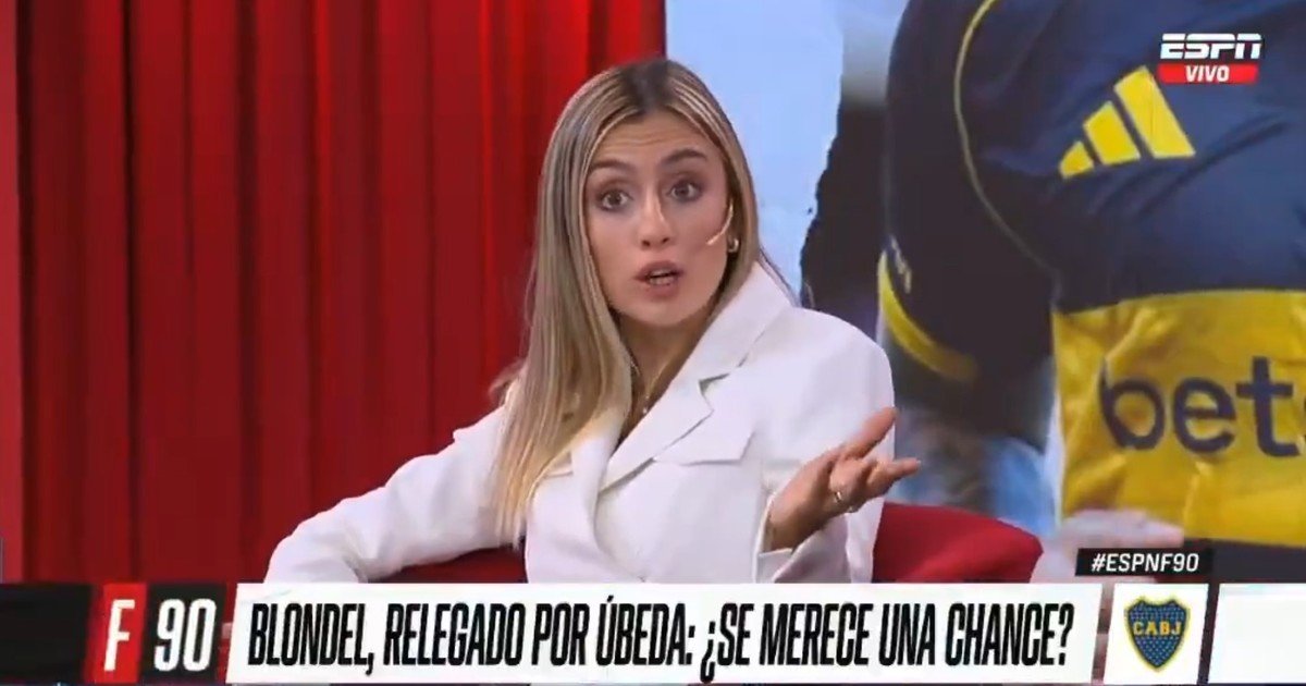 Morena Beltrán criticó la falta de oportunidades para Lucas Blondel en Boca y le apuntó al DT: "No es del gusto de Úbeda"
