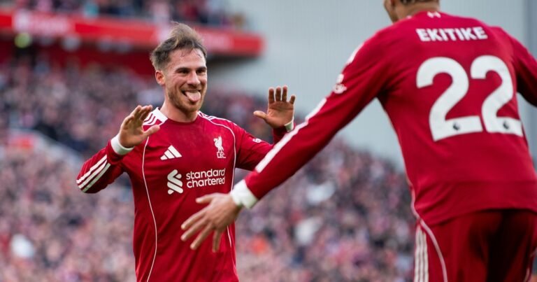 Alexis Mac Allister brilló con un golazo y una asistencia en la goleada del Liverpool sobre West Ham