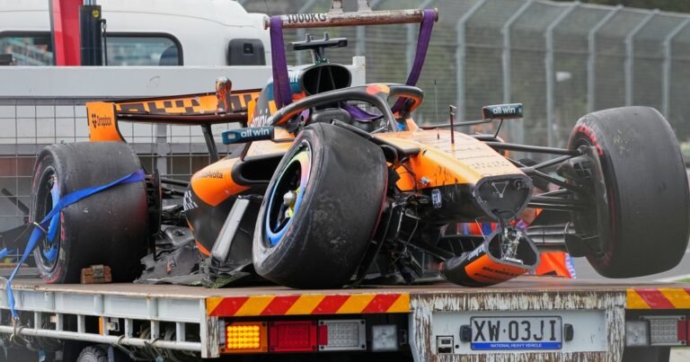 El GP de Australia de F1 tuvo un accidentado comienzo: Piastri chocó antes de la largada y Colapinto se salvó de milagro con un volantazo