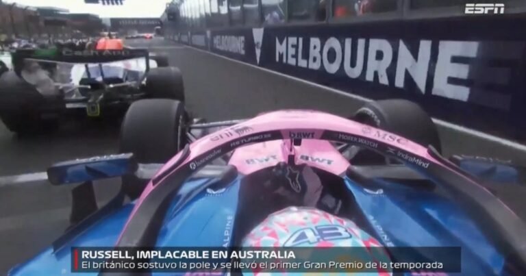 Franco Colapinto en el GP de Australia: su maniobra milagrosa en la largada, la reacción de Russell y una penalización inesperada