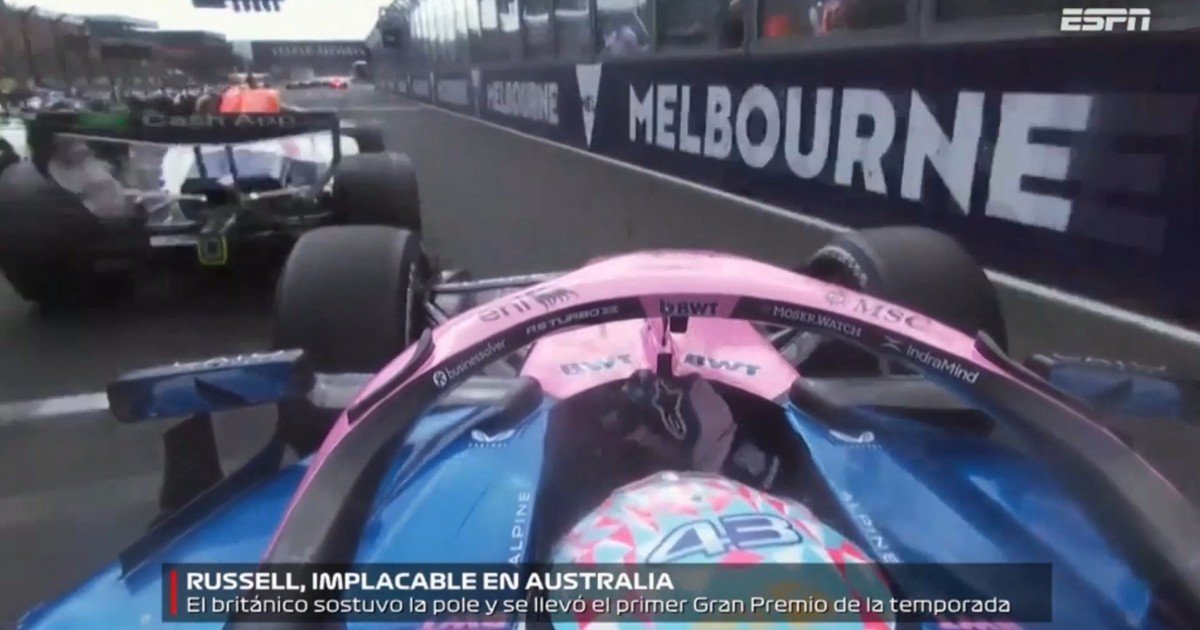 Franco Colapinto en el GP de Australia: su maniobra milagrosa en la largada, la reacción de Russell y una penalización inesperada