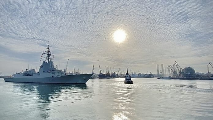 La fragata española Cristobal Colón apoyará al portaviones francés Charles de Gaulle en Chipre