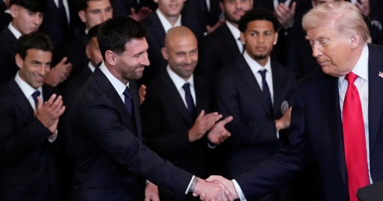 La visita del Inter Miami a la Casa Blanca, EN VIVO: el campeón de la MLS cumple la tradición y Donald Trump comparó a Lionel Messi con Pelé