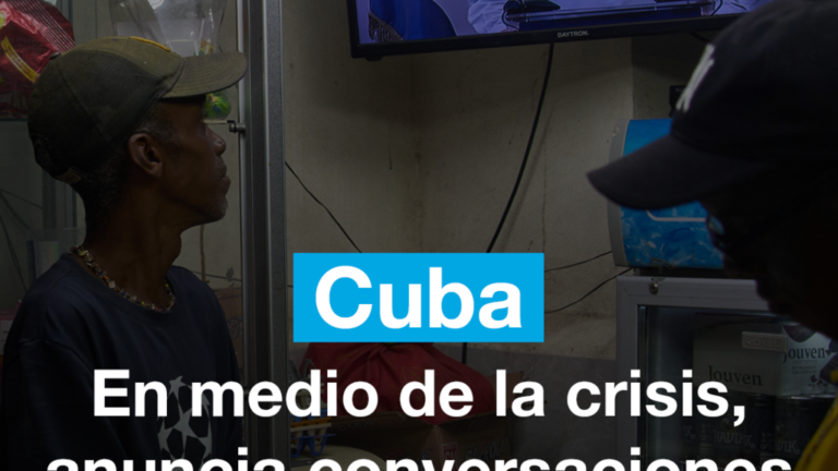 En medio de la crisis, Cuba anuncia conversaciones con Estados Unidos