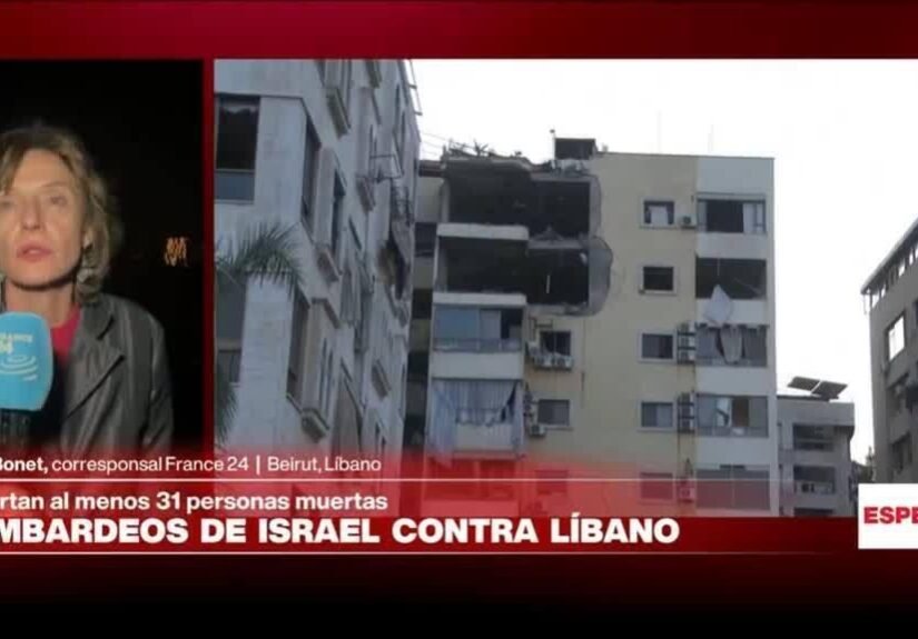 Informe desde Beirut: más de 30 muertos tras bombardeos de Israel contra Líbano