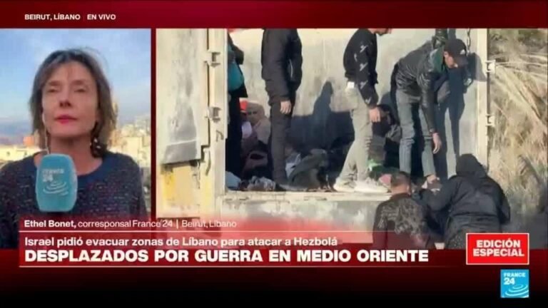 Informe desde Beirut: desplazados en Líbano se intentan trasladar hacia el norte del país