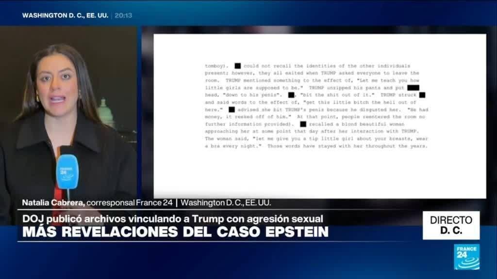 Directo D. C. y la publicación de archivos de Epstein que salpican a Trump