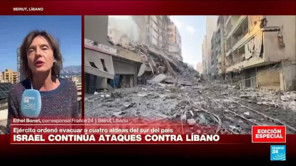 Informe desde Beirut: ataque nocturno israelí contra hotel en el que se refugiaban ciudadanos