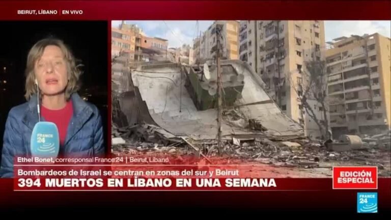 Casi 400 muertos en Líbano en una semana tras ataques israelíes