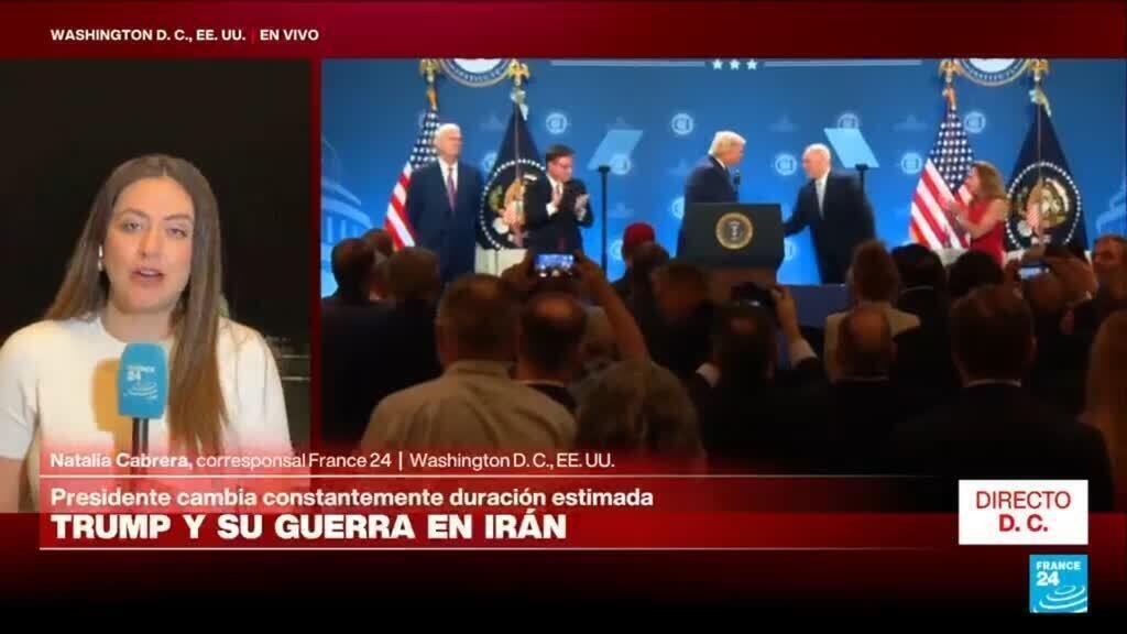Directo D. C. y los cambios de temporalidad de Trump sobre la guerra en Irán