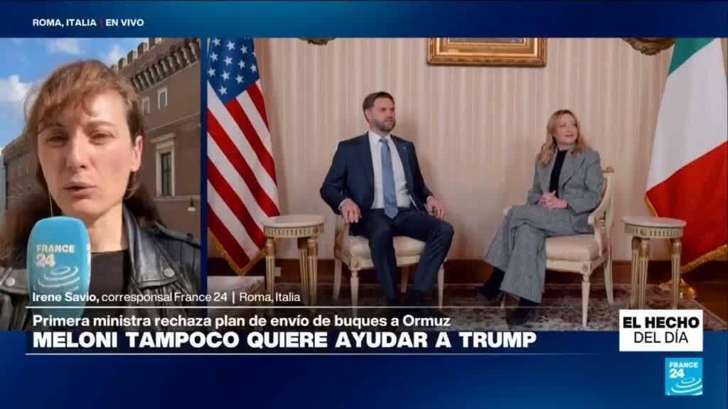 Georgia Meloni rechaza plan de envio de buques italianos al estrecho de Ormuz