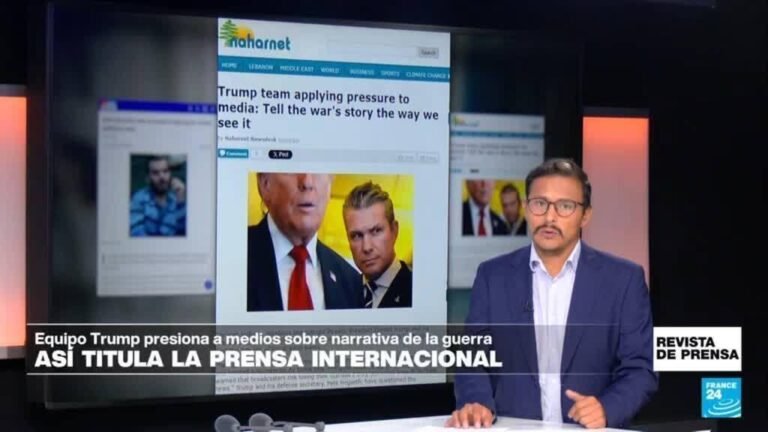 "Equipo de Trump presiona a medios sobre la narrativa de la guerra": 'Naharet'
