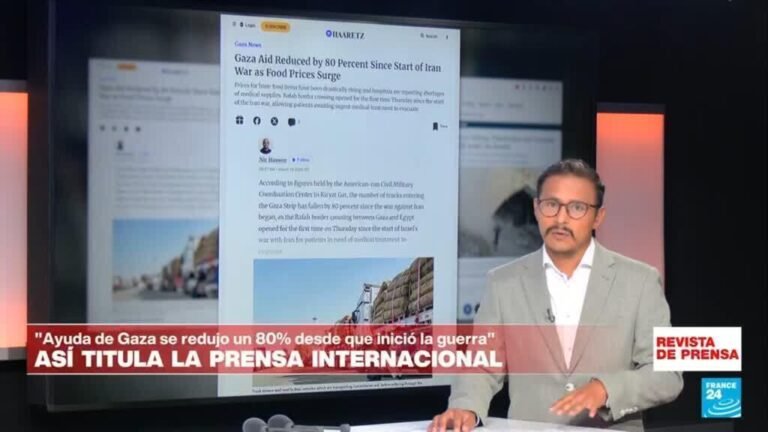 "Ayuda para Gaza se redujo un 80% desde que inició la guerra en Irán": 'Haaretz'