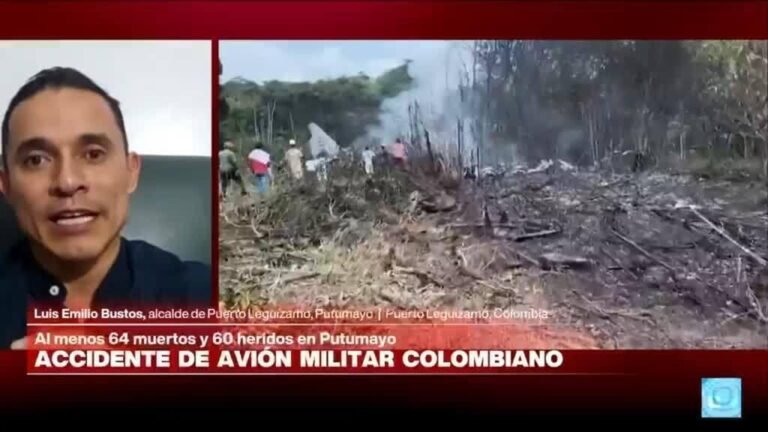 Luis Emilio Bustos: "Tenemos aproximadamente 64 fallecidos en accidente aéreo en Putumayo"