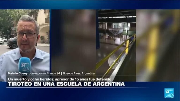 Informe desde Buenos Aires: tiroteo en una escuela de Argentina deja un muerto y ocho heridos