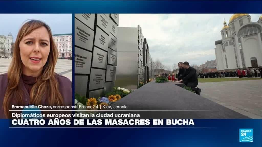 Informe desde Kiev: diplomáticos visitan Bucha tras cuatro años de la masacre