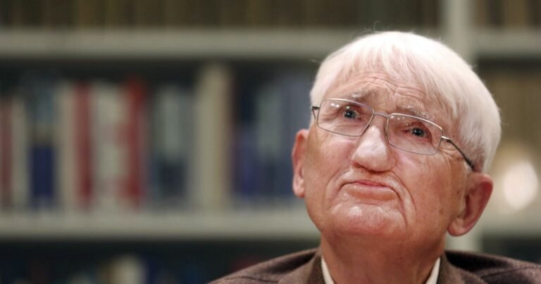 Murió Jürgen Habermas, el influyente filósofo alemán