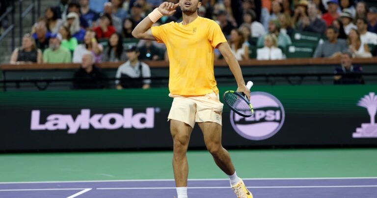 Masters 1000 de Indian Wells: Alcaraz barrió a Ruud y es el primer hombre en llegar cinco veces a los cuartos de final antes de los 23 años