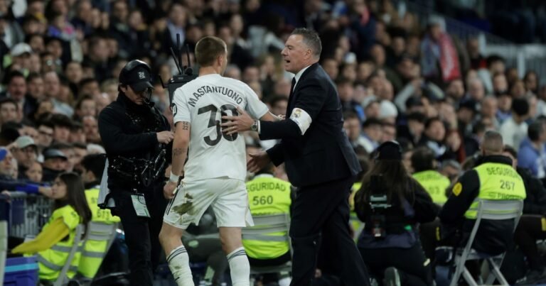 Franco Mastantuono y un partido para el olvido en el Real Madrid: jugó 20 minutos y se fue expulsado en la derrota histórica ante el Getafe