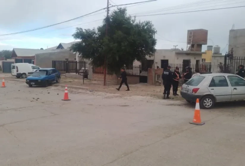 Fuerte choque en Puerto Deseado con un policía herido