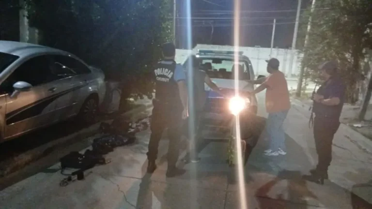 Robaron en un domicilio e intentaron esconder el botín debajo de un árbol