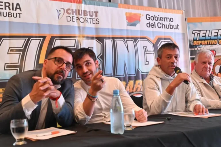 Torres encabezó el lanzamiento del Telebingo Deportivo Solidario en Esquel