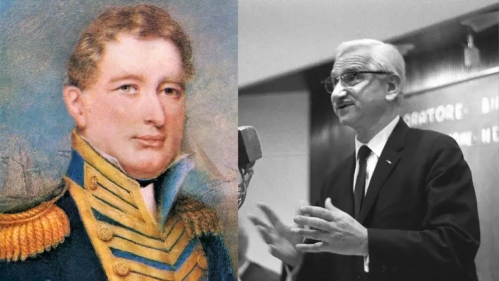 Se cumplen años de las muertes de Guillermo Brown y Albert Sabin