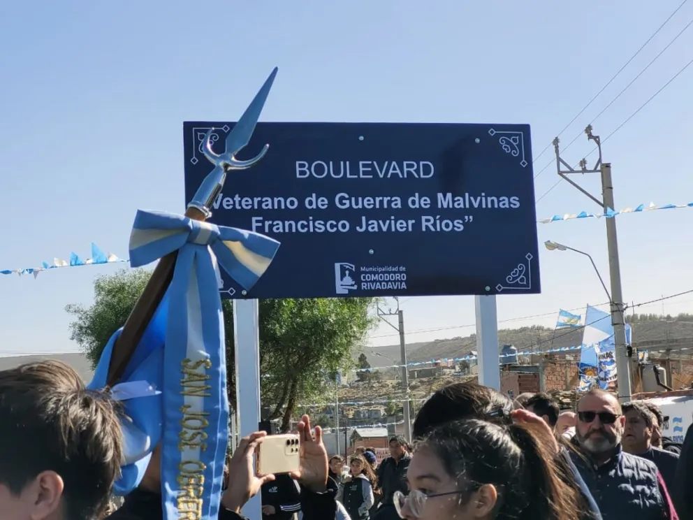 Entre emoción y memoria, un boulevard lleva el nombre de Francisco Javier Ríos