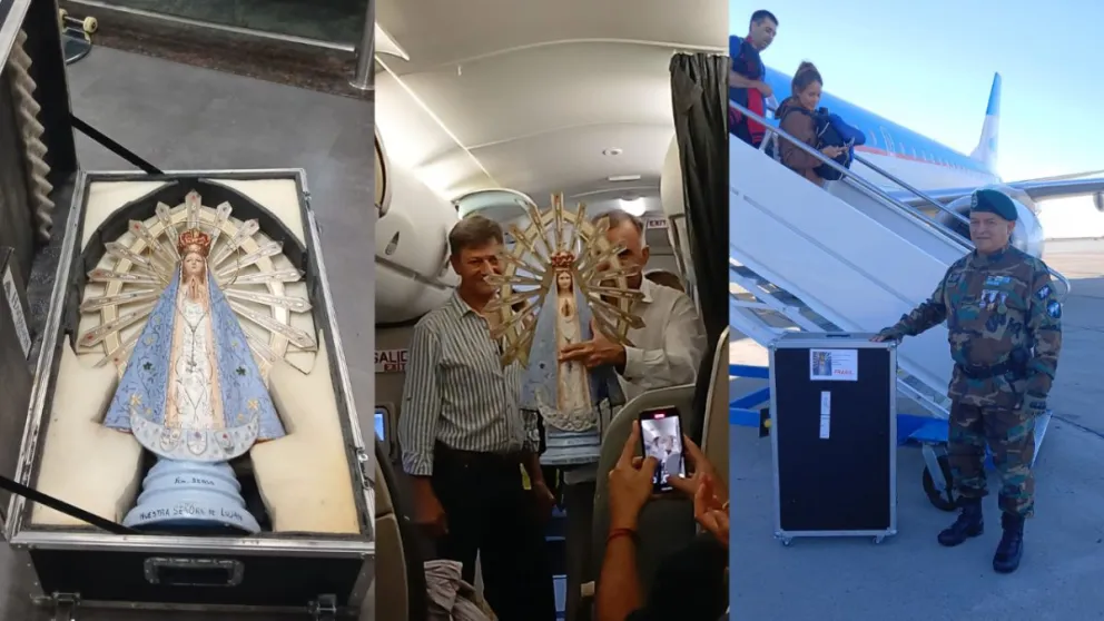 Exclusivo: Viajamos desde Buenos Aires a Trelew con la Virgen Malvinera para homenajear a los héroes de la guerra