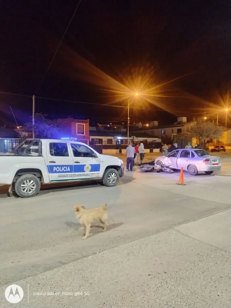 Un motociclista resultó herido tras un choque en Lisandro de la Torre y Scalabrini Ortiz