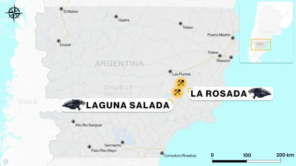 Chubut autorizó la exploración de uranio en el yacimiento Laguna Salada