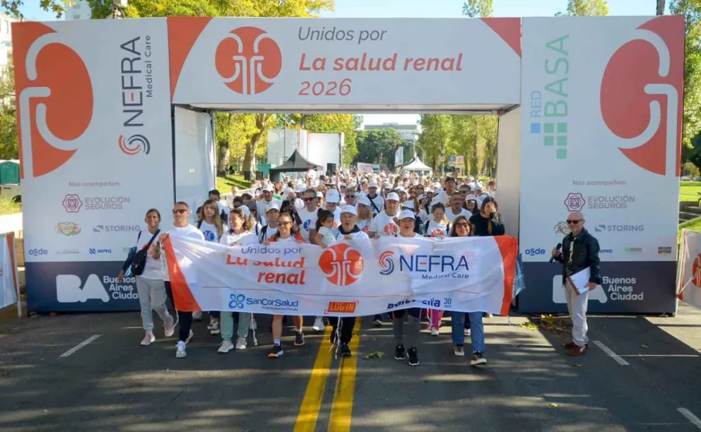 Llega la caminata “Unidos por la Salud Renal” al Parque General San Martín