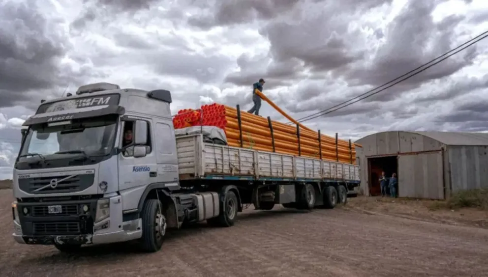 La Municipalidad de Rawson anuncia la llegada de materiales para la obra de gas en Áreas 12 y 13