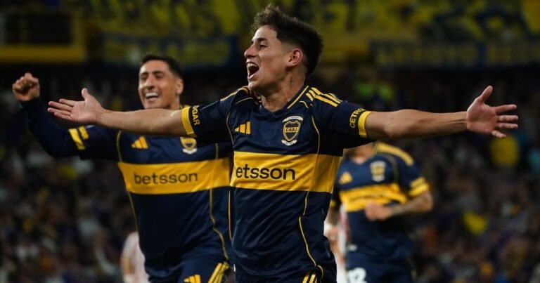 De promesa a realidad: Aranda brilló en Boca y tuvo su bautismo soñado