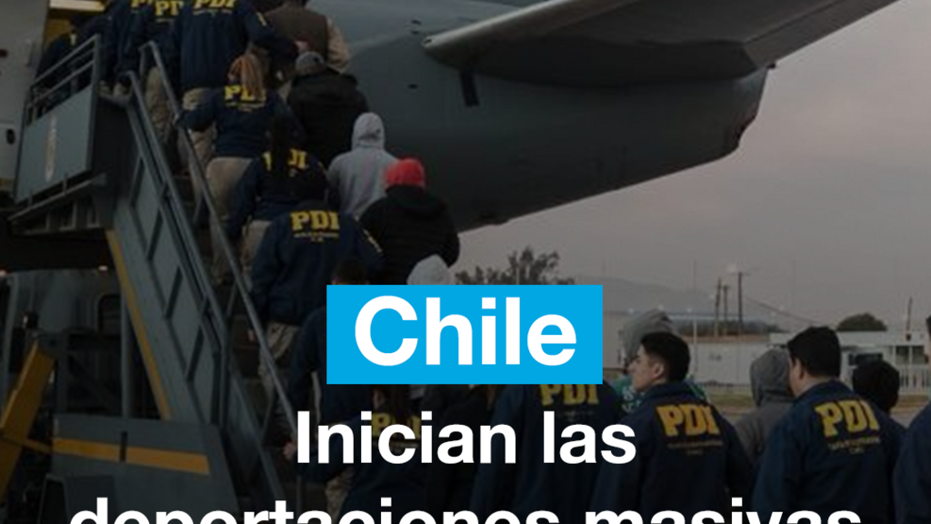 Inician las deportaciones masivas de migrantes irregulares en Chile