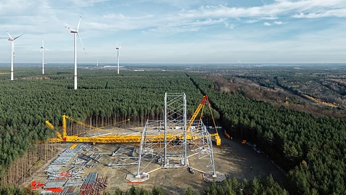 Alemania construye el aerogenerador más alto del mundo con 360 metros de altura