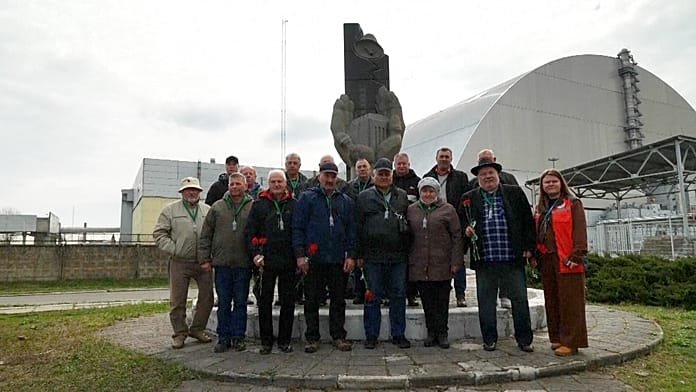 Los "liquidadores" de Chernóbil en Ucrania regresan 40 años después del desastre