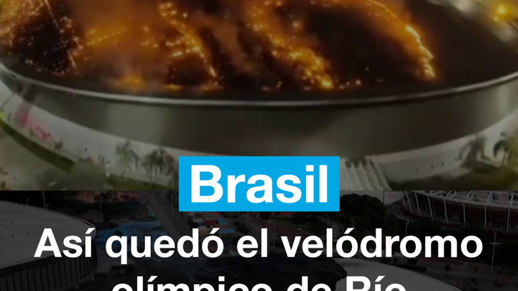 Brasil: así quedó el velódromo olímpico de Río tras un incendio en su techo