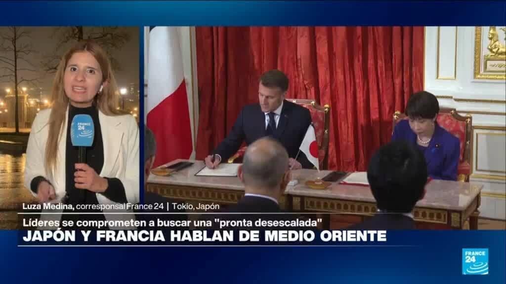 Informe desde Tokio: Japón y Francia hablan de Medio Oriente y firman acuerdos en defensa