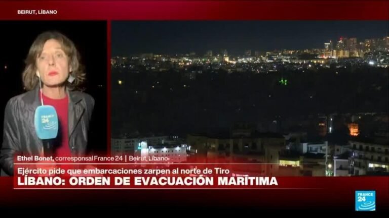 Informe desde Beirut: Israel pide a embarcaciones zarpar al norte de Tiro
