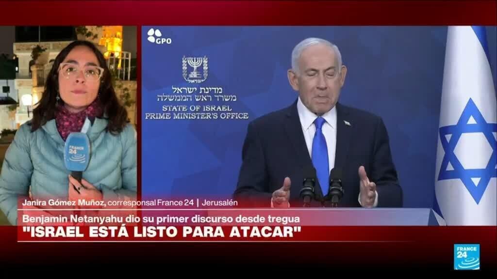 Netanyahu asegura que Líbano no está incluido en el alto el fuego con Irán