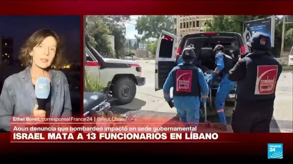 Informe desde Beirut: bombardeo israelí mata al menos a 13 funcionarios libaneses