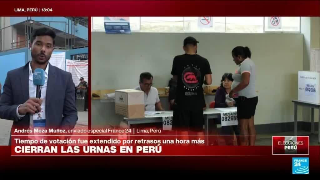 Informe desde Lima: cierran urnas en Perú con puntos de votación sin abrir