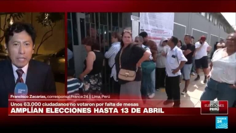 Informe desde Lima: autoridades extienden jornada electoral hasta el lunes tras irregularidades