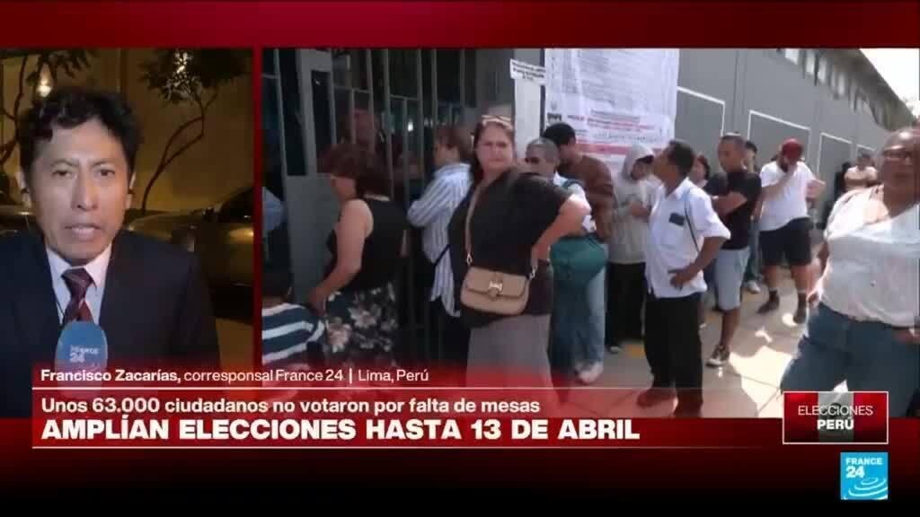 Informe desde Lima: autoridades extienden jornada electoral hasta el lunes tras irregularidades